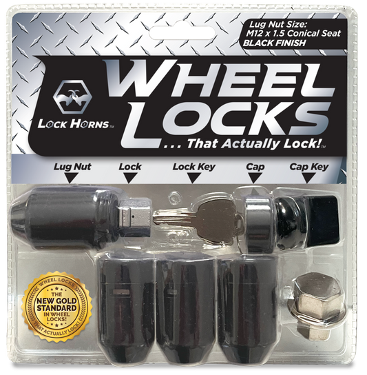 Wheel Locks - Black Finish