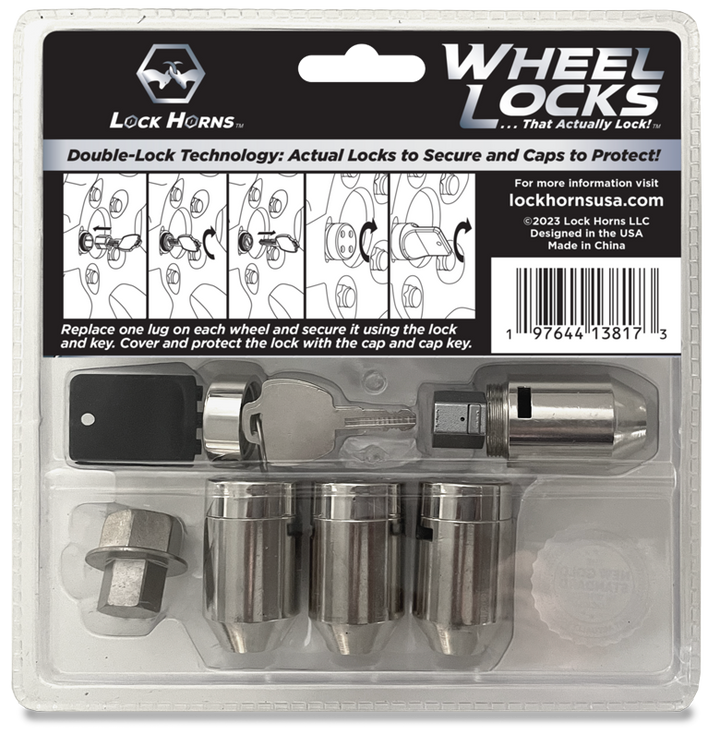 Wheel Locks - please select Silver or Black Finish – Lock Horns LLC